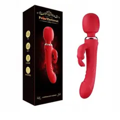 GENERICO - Vibrador Hitachi Peter Triple Estimulación Rojo