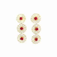 ALDA & ROMERA - Aretes Alda&Romera Triple Dandelion