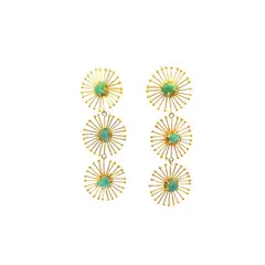 ALDA & ROMERA - Aretes Alda&Romera Triple Dandelion