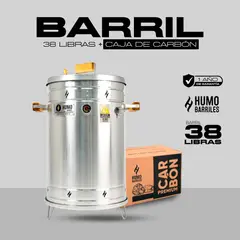 HUMO BARRILES - Barril Grande 38 Lb + Carbon