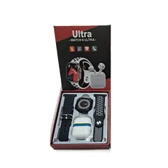 GENERICO - Kit Reloj Inteligente Smartwatch Con Audifonos Inalambricos