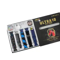 GENERICO - Combo Smartwatch Ultra 10 En 1 Reloj Inteligente Bluetooth