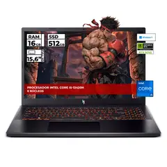 ACER - PORTATIL GAMER NITRO V15 INTEL CORE I5-13420H 16GB RAM 512GB SSD RTX 5050 15.6'' FHD 165Hz