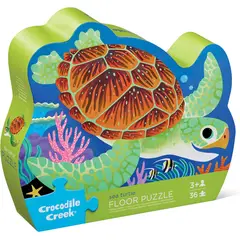CROCODILE CREEK - Rompecabezas Tortuga Marina 36 Piezas Grandes Para Niños