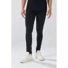 KOAJ - Jean gris intenso skinny con bolsillos y tiro bajo Hombre