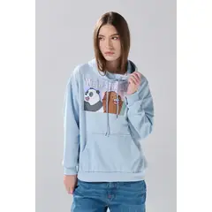 KOAJ - Buzo oversize azul de Osos Escandalosos con capota Mujer