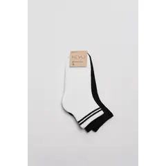 KOAJ - Paquete de medias cortas X3 unicolores texturizadas Mujer