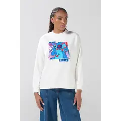 KOAJ - Buzo cuello redondo oversize femenino Mujer