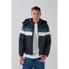 KOAJ - Chaqueta acolchada con bloques en color y costuras ho Hombre
