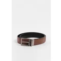 KOAJ - Cinturón masculino, café doble faz Hombre