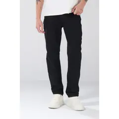 KOAJ - Jean slim negro ceñido tiro bajo con 5 bolsillos Hombre