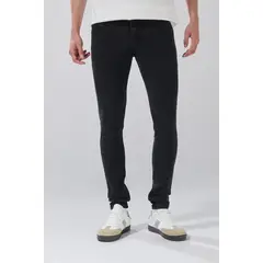 KOAJ - Jean gris intenso skinny con 5 bolsillos y tiro bajo Hombre
