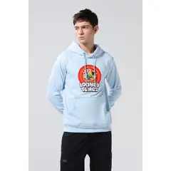 KOAJ - Buzo de Snoopy azul intenso con bolsillo y capota Hombre