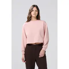 KOAJ - Buzo crop puños con rib, fit amplio. Mujer