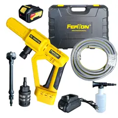 FERTON - Hidrolavadora Inalámbrica 20 V 38 Bar Con Jabonera