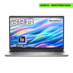 DELL - Portátil Intel I7 1355u Ram 16gb Ssd 512gb 15.6 FHD Computador Portátil