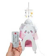 EBABY - Cuna Colecho Mecedora SEREN EB758 ROSA