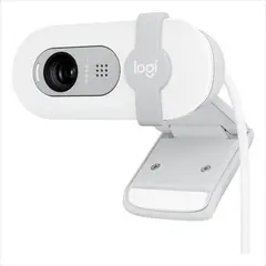 LOGITECH - Camara Brio 100, Webcam Full Hd 1080p Blanco
