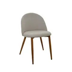 BONNO - Silla Comedor Fija Tela Beige Ali