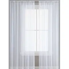 OEM - Velo Suizo Blanco En Visillo De 5.50 M De Ancho Por 2 M De Largo Dividido En 2