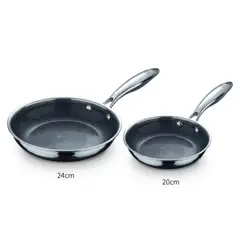 BERGNER - SET 2 SARTENES ACERO INOXIDABLE STEEL BLUE (20CM Y 24 CM)