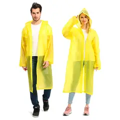 NUBOTTA - Capa Lluvia Adulto Botones Impermeable Eva Chaqueta Capota
