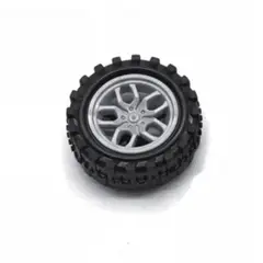 GENERICO - Llanta 31 mm plástica para proyectos Paquete x 2 Unidades