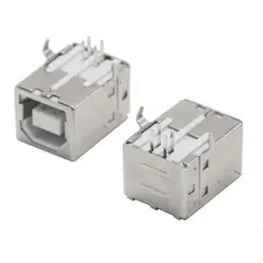 GENERICO - USB tipo B hembra PCB 90 grados Paquete x 3 Unidades