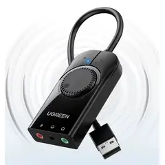 GENERICO - Tarjeta de sonido USB UGREEN
