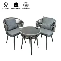 EKONOMODO COLOMBIA - Set Exterior Oasis Rattan 3 Piezas