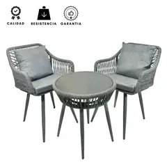 EKONOMODO COLOMBIA - Set Exterior Brisa Rattan 3 Piezas