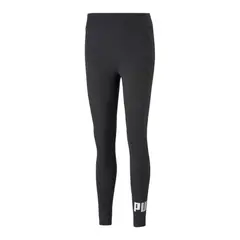 PUMA - Pantalones Leggings Originales Ess Logo Gris Para Mujer