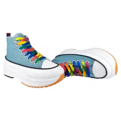 PRICE SHOES - PriceShoes Tenis plataforma moda para mujer 622C62F1021INDIGO