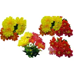 MAZUGI - Ramo de Flores Artificiales 6 Gajos