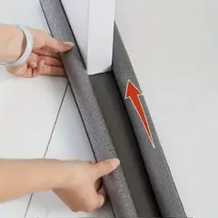 GENERICO - Protector Guardapolvo para Puerta 90.5 cm — Impermeable, Ajustable y Antiruido
