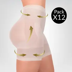RITCHI - Paquete X12 Panty Levanta Cola para Mujer Realce Natural de Glúteos