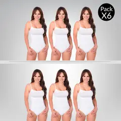 RITCHI - Paquete x6 Body Faja para Mujer Control Abdomen Tipo Verano