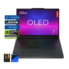 LENOVO - PORTATIL GAMER Legion 5, AMD Ryzen 7 260,SSD 1TB, DDR5 16GB,15." WQXGA OLED, 8GB RTX506