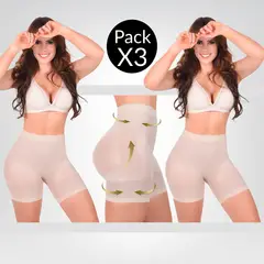 RITCHI - Paquete X3 Panty Levanta Cola para Mujer Realce Natural de Glúteos