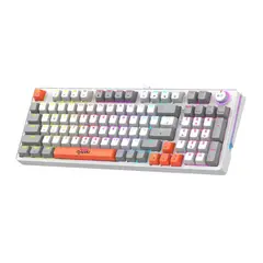 JALTECH - Teclado Gamer Raiku K98 RGB 57109 Blanco