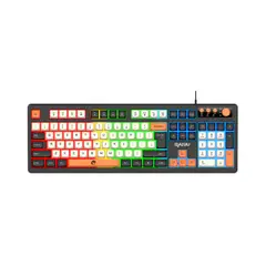JALTECH - Teclado Gamer Raiku K18 RGB 57111 Negro