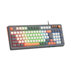 JALTECH - Teclado Gamer Raiku K18 RGB 57111 Gris