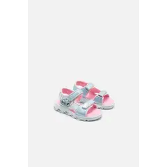 DISNEY - Sandalia con luces de Stitch azul y rosada para niña