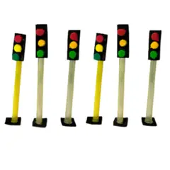 GENERICO - Figura Maqueta SEMAFOROS 2.5X2.5X5CM de CARTON por 24 Und