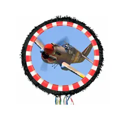 GENERICO - Piñatas estilo aviones + tarjeta de invitación digital + kit de fiesta