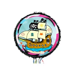 GENERICO - Piñatas estilo barco pirata