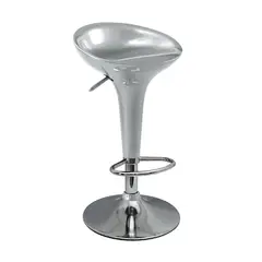 GENERICO - Silla Bar Butaco Alta Giratoria Barra Bar Cocina Refboston Gris Boston