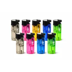 NIA - Encendedores Sopletes Pack x 10 Económicos Colores Surtidos
