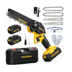 OEM - Mini Motosierra inalambrica 6 pulgadas 2 baterias accesorios