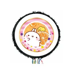 GENERICO - Piñatas molang 2 + tarjeta de invitación digital + kit de fiesta